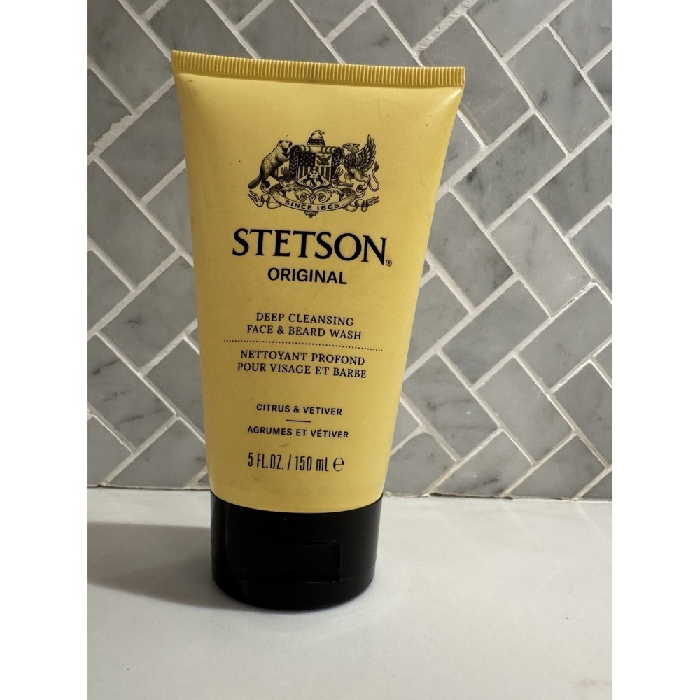 Stetson Deep Clean Face & Beard Wash 5oz New Sealed